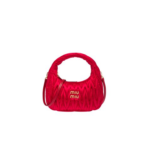 miu miu red purse|miu pocket bag.